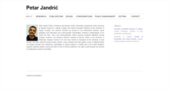 Desktop Screenshot of petarjandric.com
